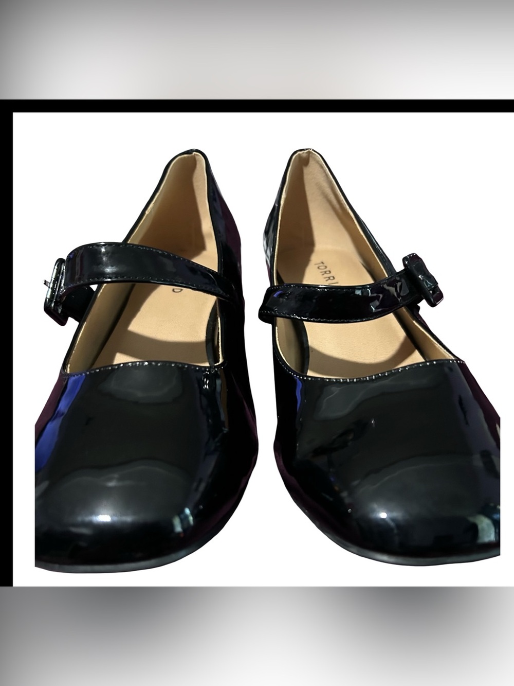 NWOT Torrid Black Patent Mary Jane Flats with Strap